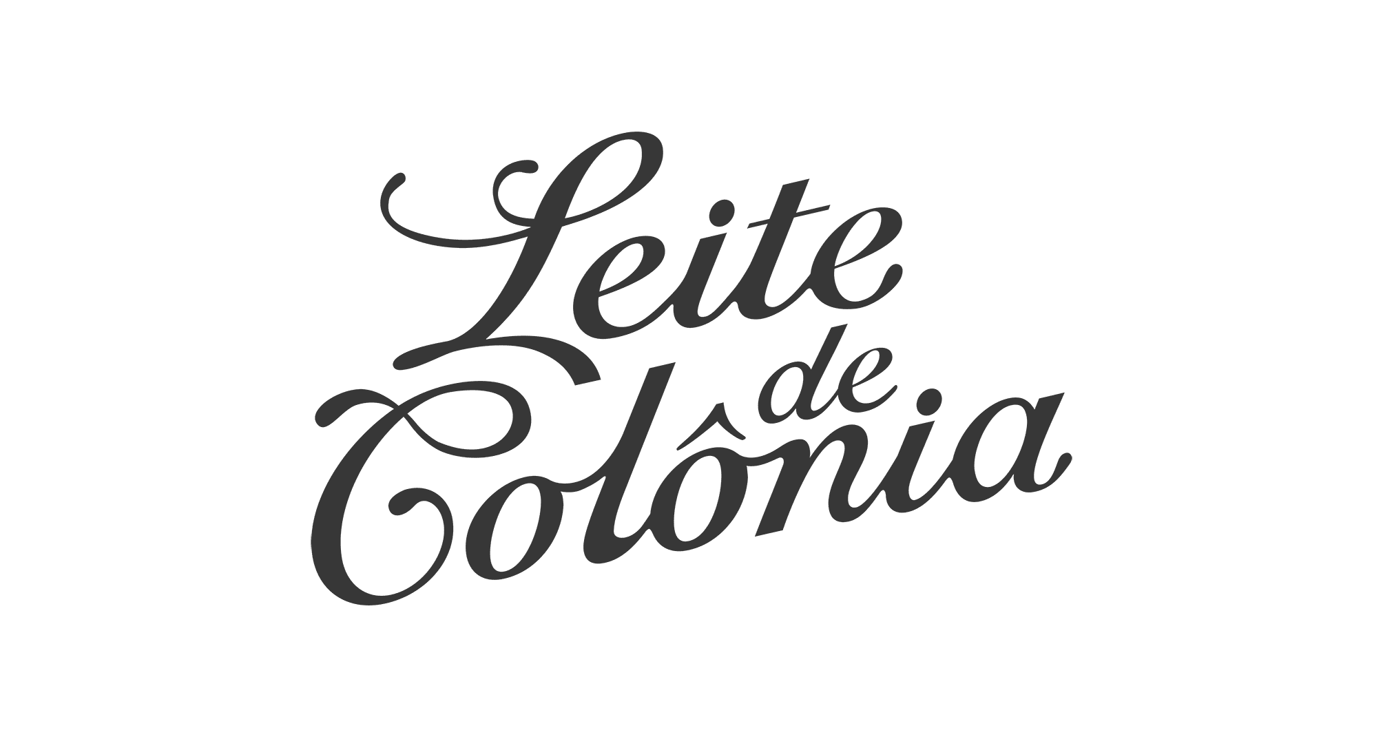 logotipo leite de colônia